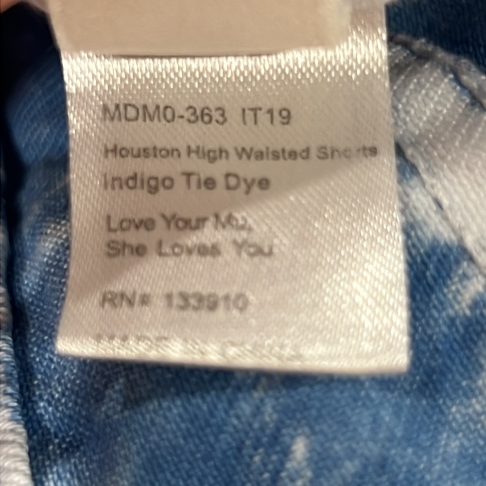 Show Me Your Mumu High‎ Rise Tie Dye Denim Cutoff Shorts Size 25 - Picture 10 of 10